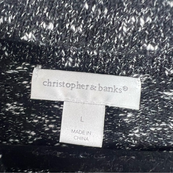 Christopher & Banks Women’s Large Sweater Dolman Style Sleeve Turtleneck Cotton - Picture 3 of 10